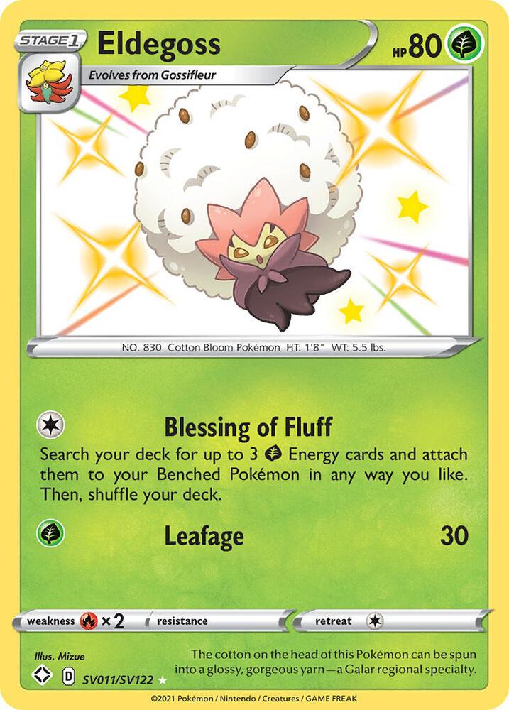 Eldegoss SV011/SV122 - Pokemon TCG Shining Fates: Shiny Vault card