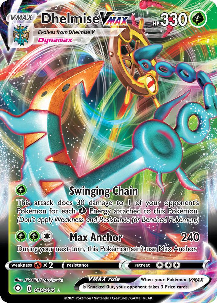 Dhelmise VMAX 010/072 - Pokemon TCG Shining Fates card