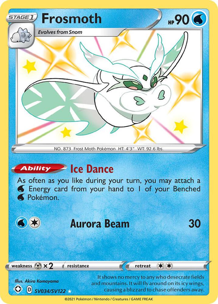 Frosmoth SV034/SV122 - Pokemon TCG Shining Fates: Shiny Vault card
