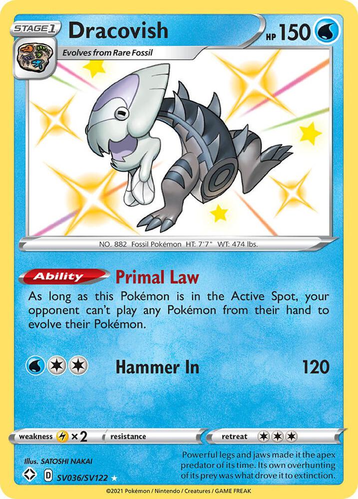 Dracovish SV036/SV122 - Pokemon TCG Shining Fates: Shiny Vault card