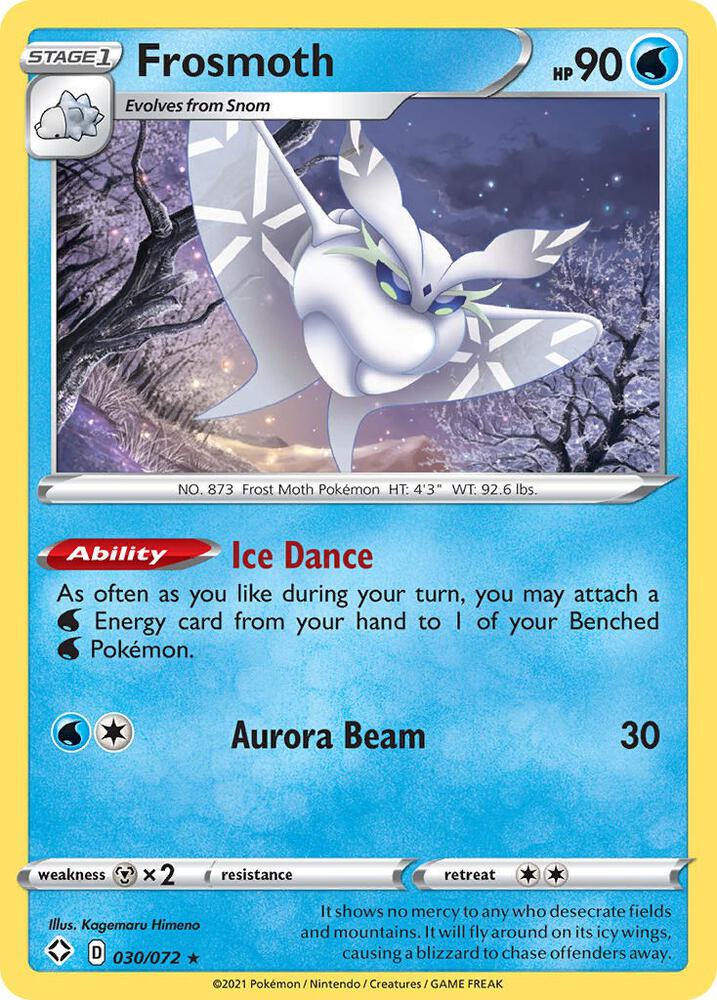 Frosmoth 030/072 - Pokemon TCG Shining Fates card