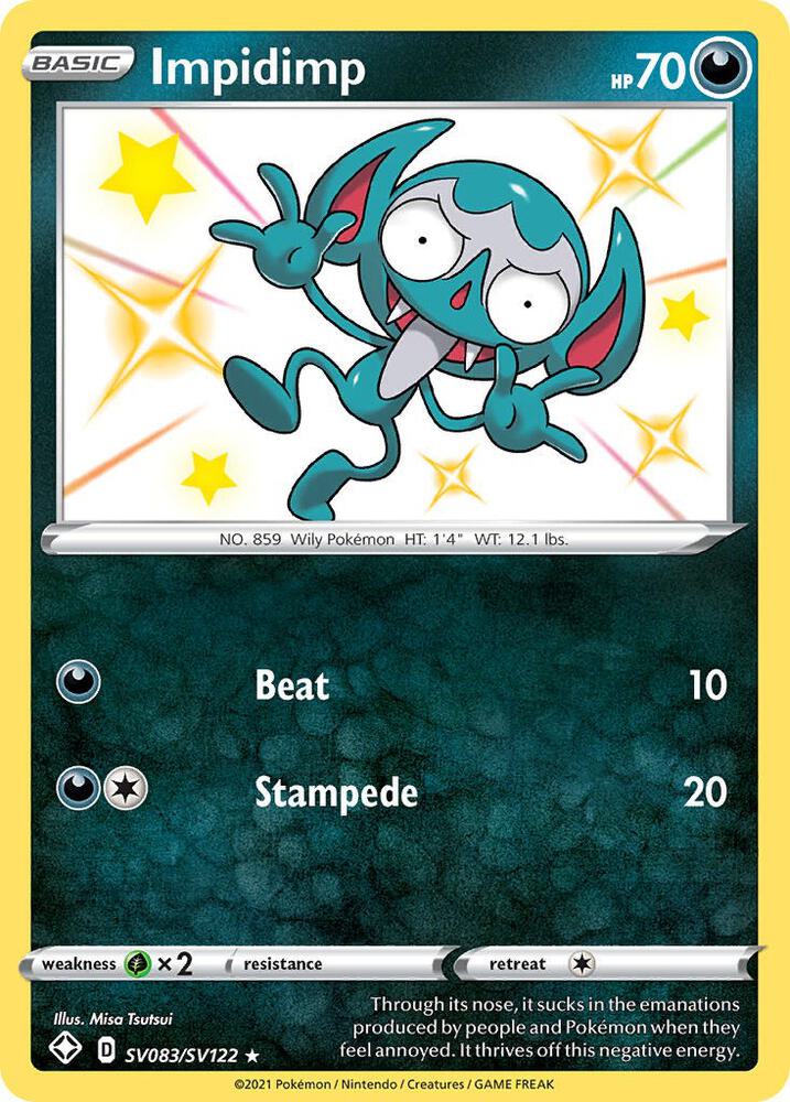 Impidimp SV083/SV122 - Pokemon TCG Shining Fates: Shiny Vault card