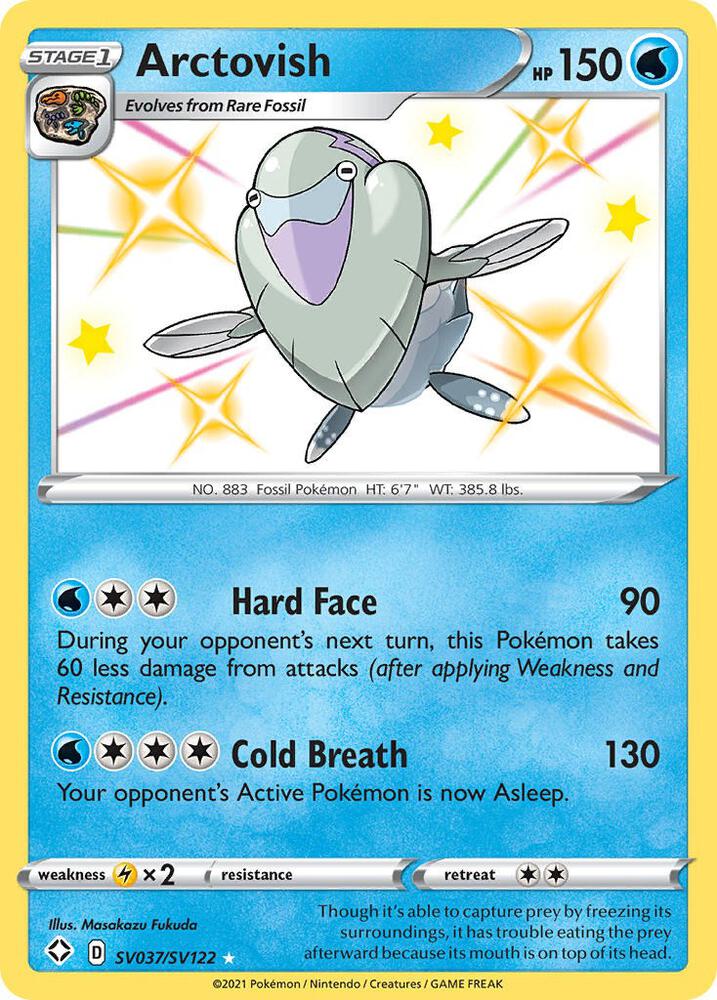Arctovish SV037/SV122 - Pokemon TCG Shining Fates: Shiny Vault card