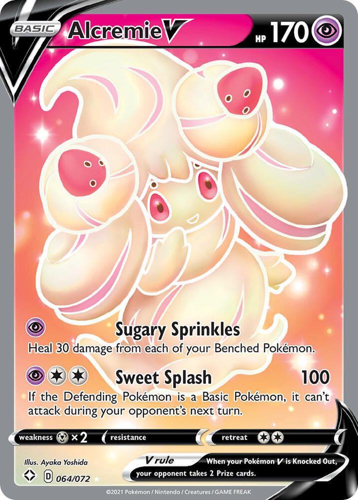 Alcremie V 064/072 - Pokemon TCG Shining Fates card