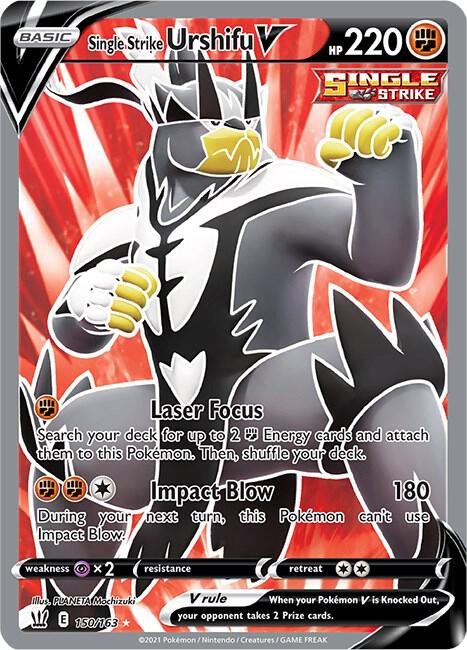 Single Strike Urshifu V 150/163 - Pokemon TCG Battle Styles card
