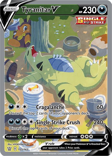 Tyranitar V 155/163 - Pokemon TCG Battle Styles card