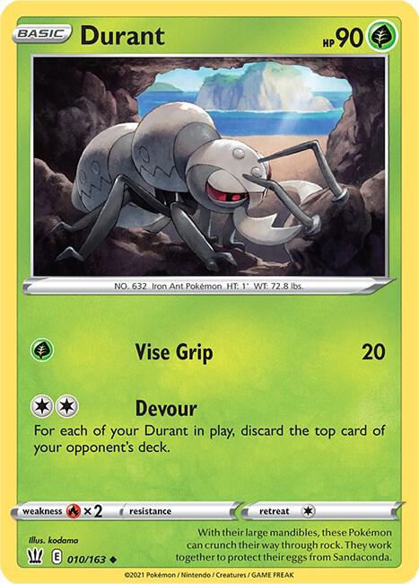 Durant 010/163 - Pokemon TCG Battle Styles card