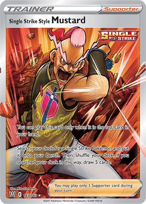 Single Strike Style Mustard 163/163 - Pokemon TCG Battle Styles card
