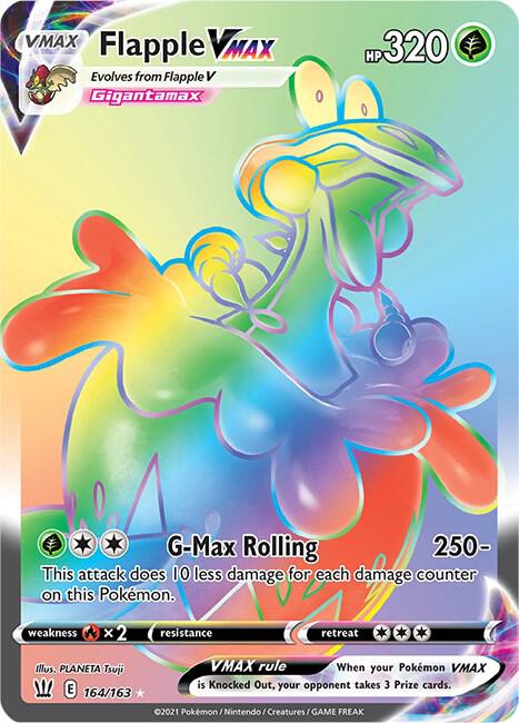 Flapple VMAX 164/163 - Pokemon TCG Battle Styles card
