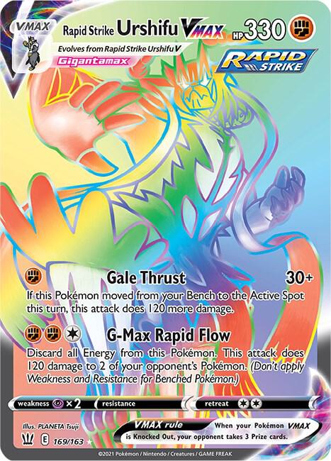 Rapid Strike Urshifu VMAX 169/163 - Pokemon TCG Battle Styles card