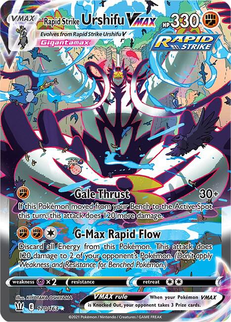 Rapid Strike Urshifu VMAX 170/163 - Pokemon TCG Battle Styles card