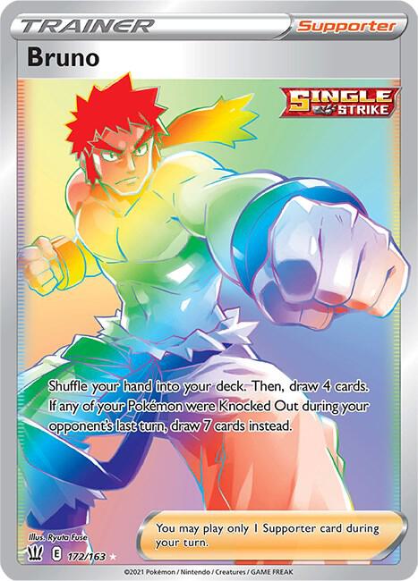 Bruno 172/163 - Pokemon TCG Battle Styles card