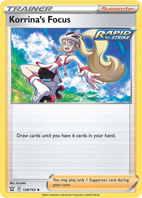 Korrina's Focus 128/163 - Pokemon TCG Battle Styles card