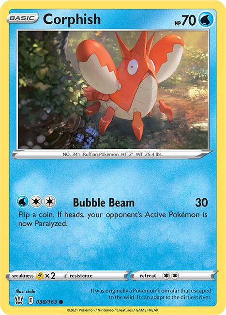 Corphish 038/163 - Pokemon TCG Battle Styles card