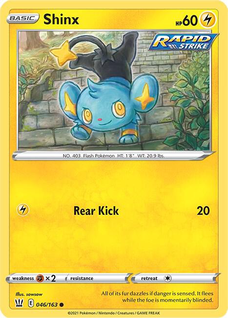 Shinx 046/163 - Pokemon TCG Battle Styles card
