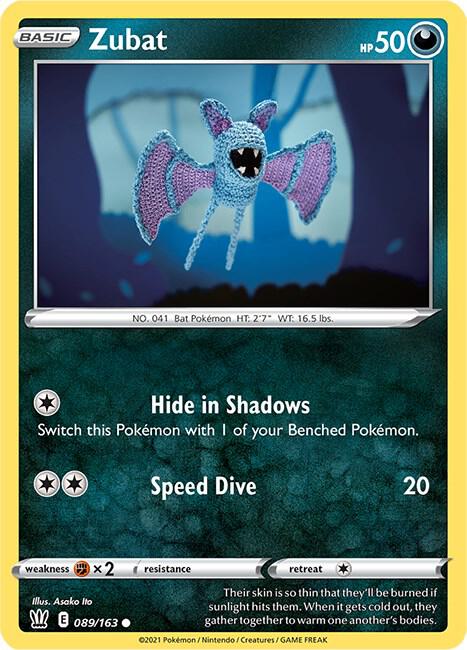 Zubat 089/163 - Pokemon TCG Battle Styles card