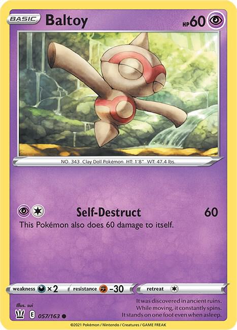 Baltoy 057/163 - Pokemon TCG Battle Styles card