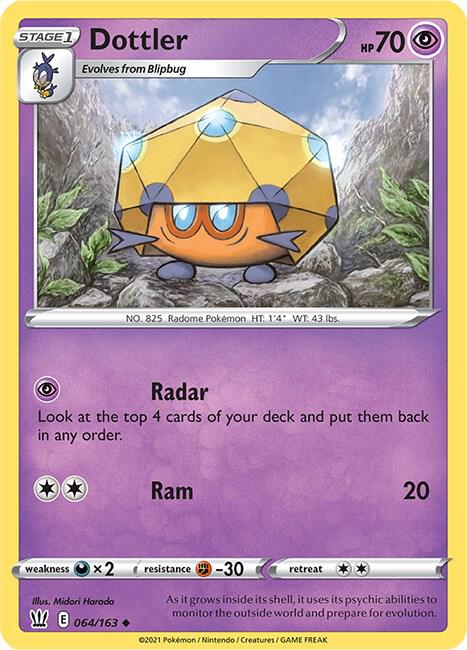 Dottler 064/163 - Pokemon TCG Battle Styles card