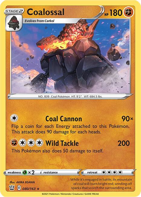Coalossal 080/163 - Pokemon TCG Battle Styles card