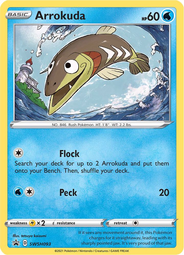 Arrokuda SWSH093, Sword & Shield Promos, Holo, English Pokémon TCG card