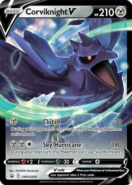 Corviknight V SWSH200, Sword & Shield Promos, Holo, English Pokémon TCG card