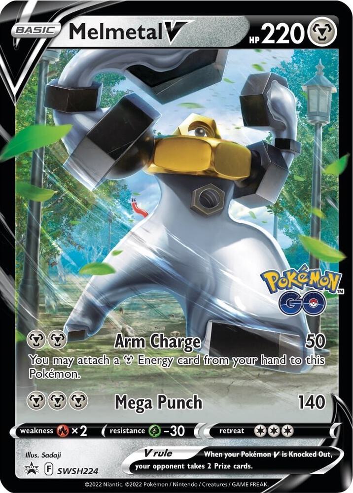 Melmetal V SWSH224, Sword & Shield Promos, Holo, English Pokémon TCG card
