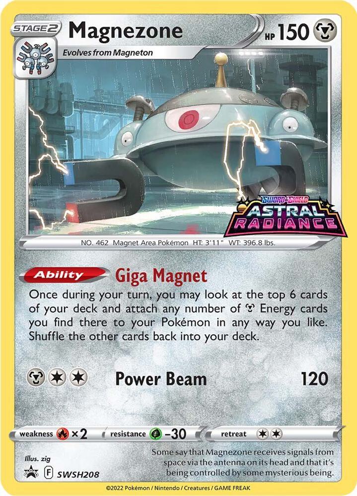 Magnezone SWSH208, Sword & Shield Promos, Holo, English Pokémon TCG card