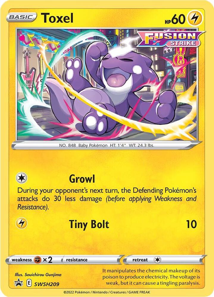 Toxel SWSH209, Sword & Shield Promos, Holo, English Pokémon TCG card