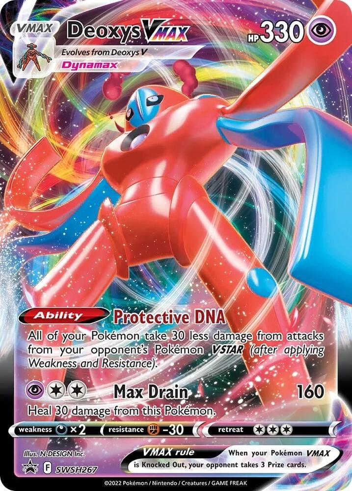 Deoxys VMAX SWSH267, Sword & Shield Promos, Holo, English Pokémon TCG card