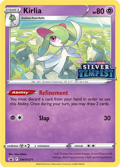 Kirlia (Prerelease) SWSH271, Sword & Shield Promos, Holo, English Pokémon TCG card