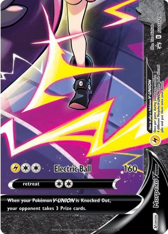Morpeko V-Union SWSH290, Sword & Shield Promos, Textured, English Pokémon TCG card