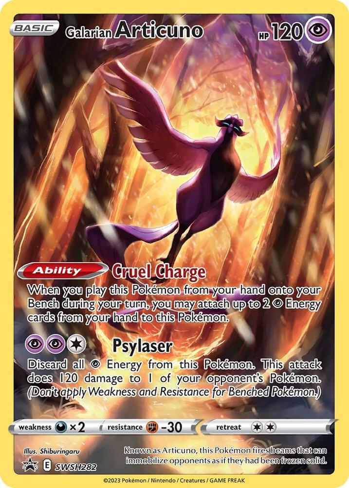 Galarian Articuno SWSH282, Sword & Shield Promos, Holo, English Pokémon TCG card