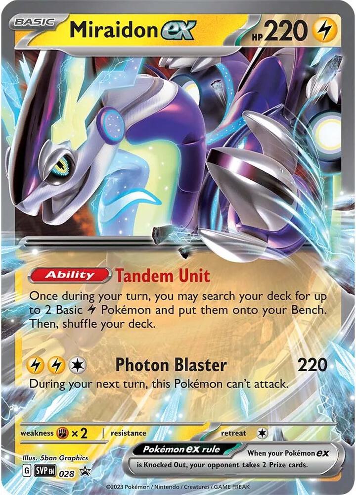 Miraidon ex 028 - Pokemon TCG Scarlet & Violet Promos card