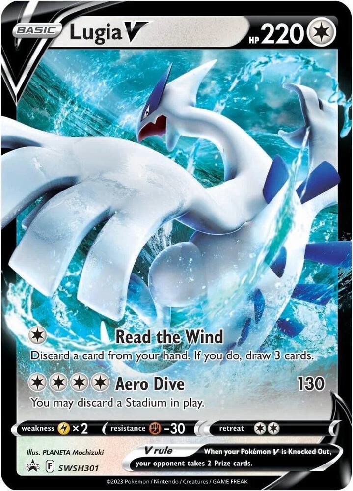 Lugia V SWSH301, Sword & Shield Promos, Holo, English Pokémon TCG card