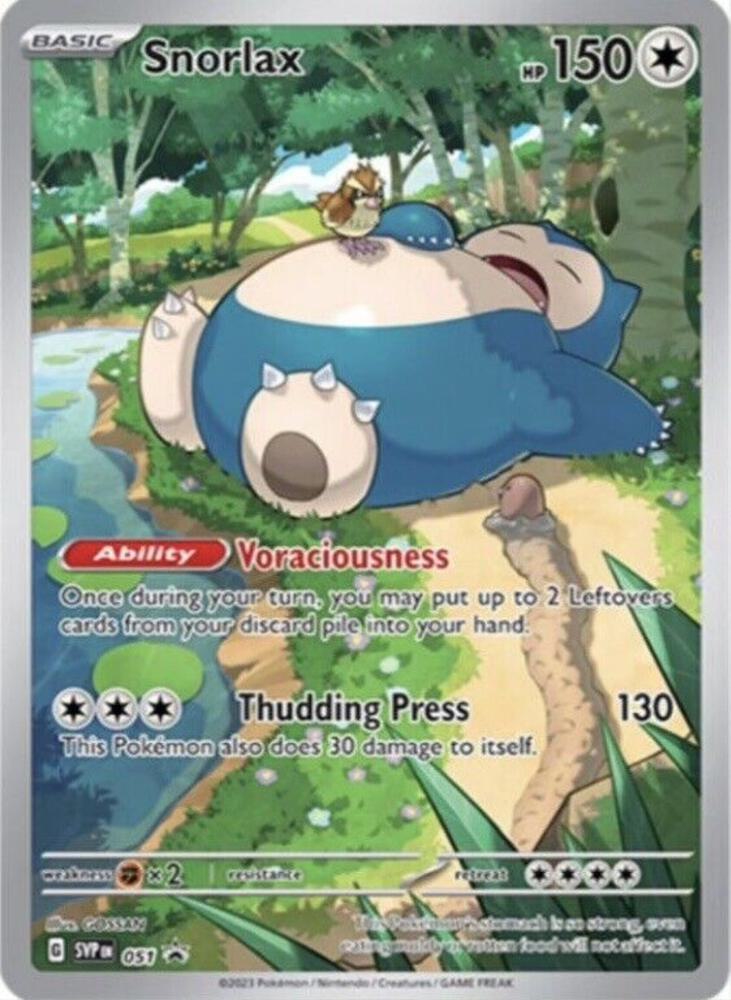 Snorlax 051 - Pokemon TCG Scarlet & Violet Promos card