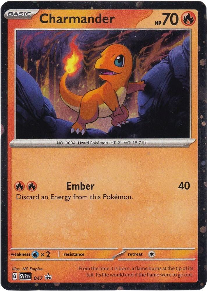 Charmander (Cosmos Holo) 047 - Pokemon TCG Scarlet & Violet Promos card