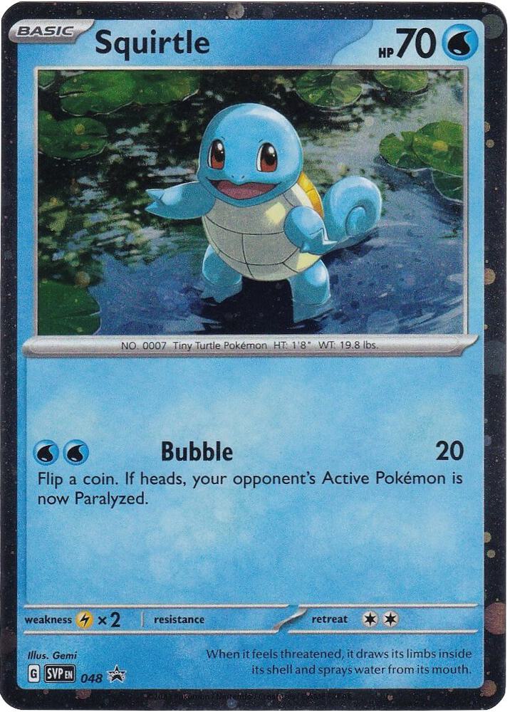Squirtle (Cosmos Holo) 048 - Pokemon TCG Scarlet & Violet Promos card