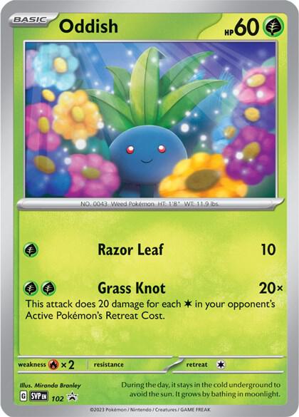 Oddish 102 - Pokemon TCG Scarlet & Violet Promos card
