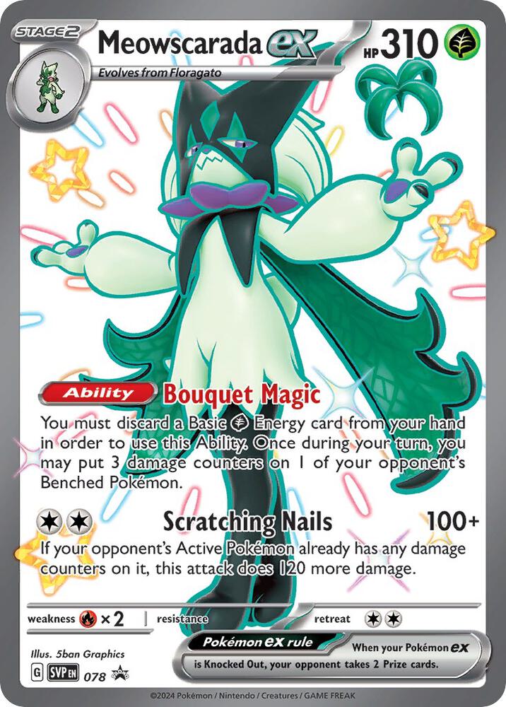 Meowscarada ex 078 - Pokemon TCG Scarlet & Violet Promos card