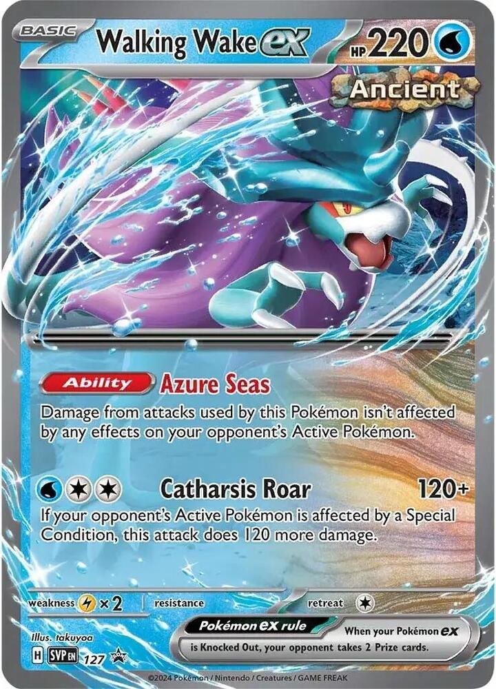 Walking Wake ex 127 - Pokemon TCG Scarlet & Violet Promos card