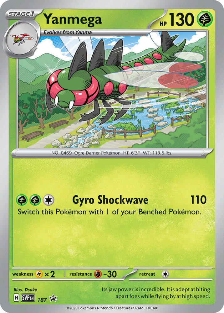 Yanmega (Cosmos Holo) 187 - Pokemon TCG Scarlet & Violet Promos card