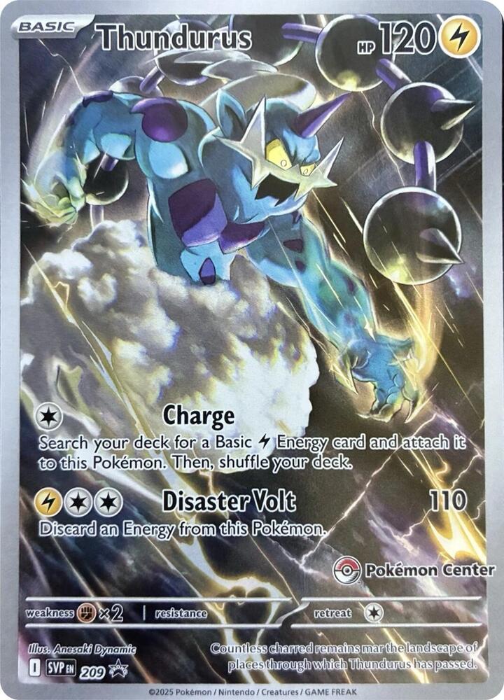 Thundurus (Pokemon Center Exclusive) 209 - Pokemon TCG Scarlet & Violet Promos card