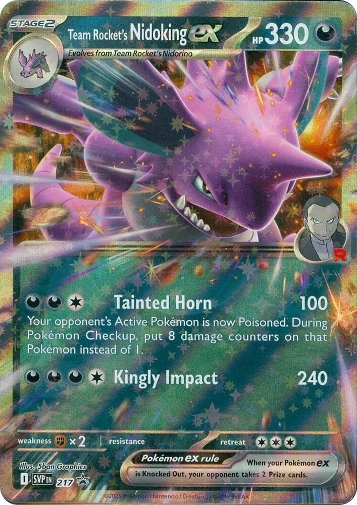 Team Rocket's Nidoking ex 217 - Pokemon TCG Scarlet & Violet Promos card