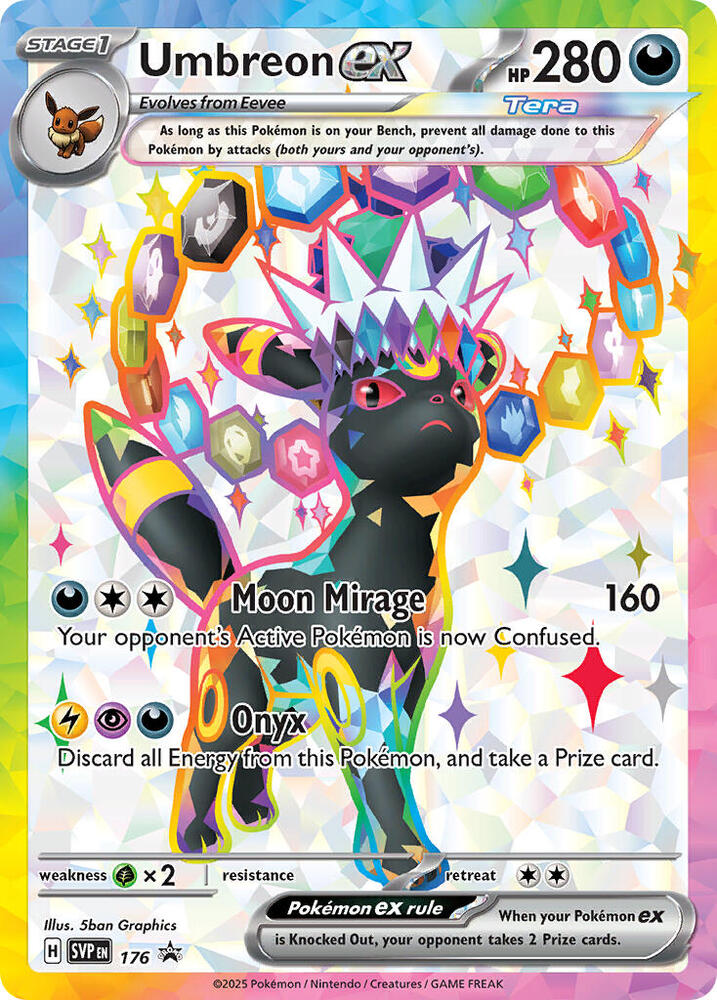 Umbreon ex 176 - Pokemon TCG Scarlet & Violet Promos card