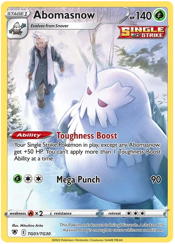 Abomasnow Astral Radiance Trainer Gallery Pokemon Singles TG01/TG30