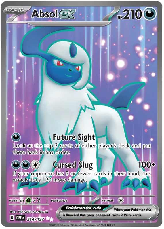 Absol ex Full Art Obsidian Flames Single Pokemon Card