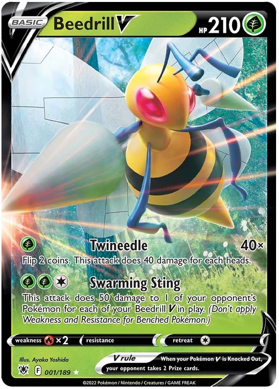 Beedrill V Astral Radiance Pokemon Card Singles 001/189