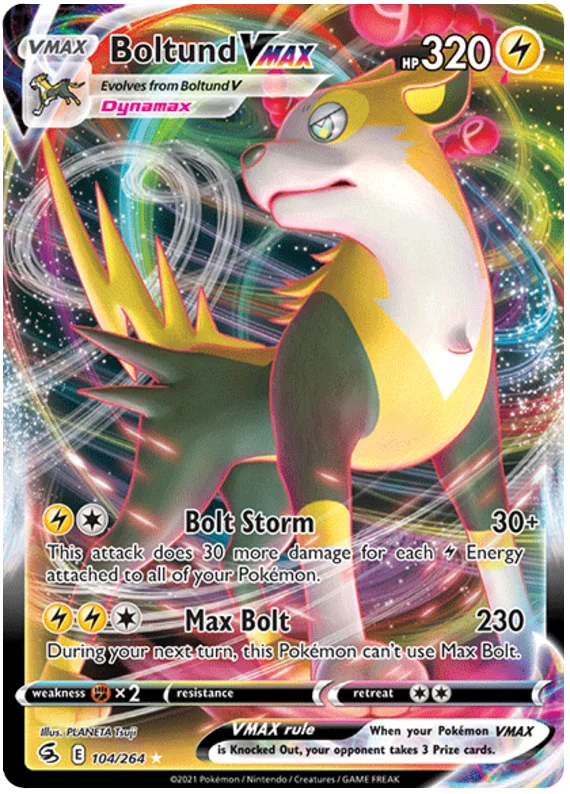 Boltund VMAX Fusion Strike Pokemon Card Singles 104/264
