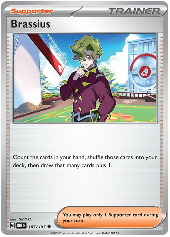 Brassius Obsidian Flames Single Pokemon Card