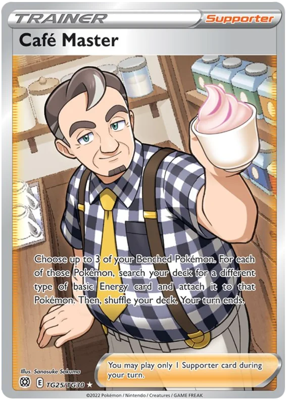 Café Master Brilliant Stars Trainer Gallery Pokemon Card Singles TG25/TG30